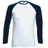 Fruit of the Loom Long Sleeve Baseball T-shirt